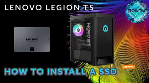 lenovo legion ssd upgrade|Lenovo Legion T5, Lets upgrade the SSD! How to install a SSD.